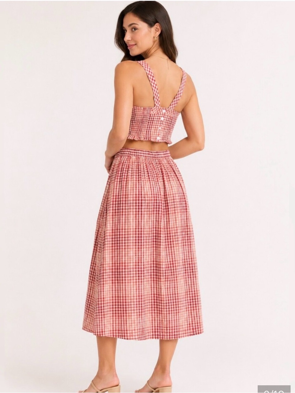 Madewell Gingham Sundress w Cute Back Detail - Picture 6 of 8